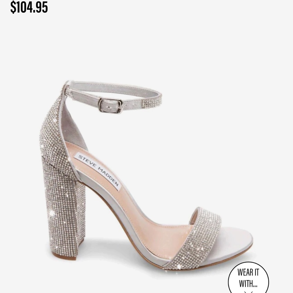 Steven Madden Carrsone rhinestone shoe.